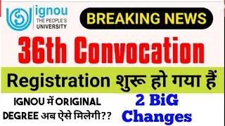 Breaking News ✓  IGNOU Convocation 2022 Registration_IGNOU 36th Convocation 2022 IGNOU Latest Update