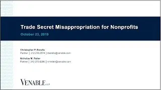 Trade Secret Misappropriation for Nonprofits
