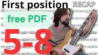 #5 to #8 RECAP (PDF) Bass Sight-Reading Exercise | Daily Practice (Bajo eléctrico)
