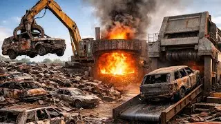Scrap to Luxury: Range Rover Car Recycling & Reassembly (Full Workflow)