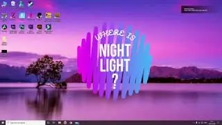 where to find night light in windows 10
