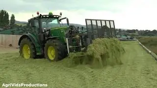 John Deere 6215R Buckraking