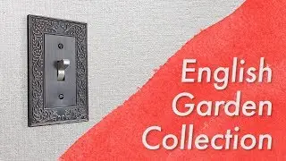 Amerelle English Garden Collection Decorative Wall Switch Plates in Aged Bronze