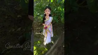 Happy onam YouTube fam❤️🌼🤍#onam #creativity #doll #onamspecial #craft #unique #art #trending