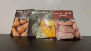 Winter Squash Variety Pack &ndash; 4 Heirloom Types Butternut, Acorn, Pink Banana & Spaghetti