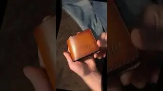 🟠Tan brown leather wallet for wallet cash and card