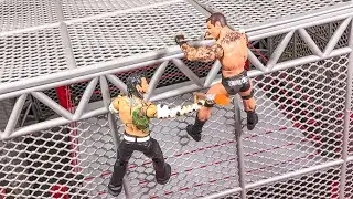 Джефф Харди против Рэнди Ортона - матч фигурок WWE «Ад в клетке»!