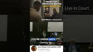 Private Cop&ndash;Prosecutor Meeting EXPOSED in Open Court #meeting