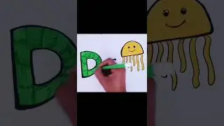 D 🎨 Alphabet Coloring Adventure: Explore Letters D with Colors! 🌈✏️ #kidslearning
