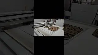 Printed carpet cutting system #digitalcutter