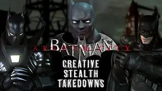 PERKY Takedowns Variations at the GCPD | Batman Arkham City Creative Stealth