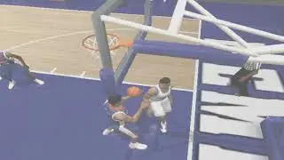 NCAA March Madness 2004 -  DePaul Blue Demons vs Memphis Tigers with named rosters on the PS2