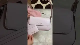 Spring Kate Spade Bag + Matching Card Wallet Unbagging | ASMR 🌷🌸 #youtubeshorts #Unbagging #ASMR