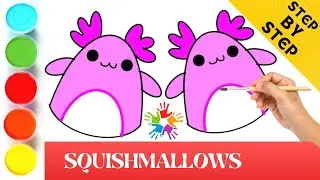 Beautiful Squishmallows Drawing, Painting and Colouring For Kids and Toddlers_ Kids Art and Learning