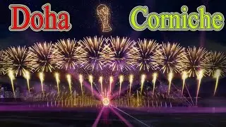 FIFA World Cup Celebration Corniche Light Show 2022 || FIFA World Cup