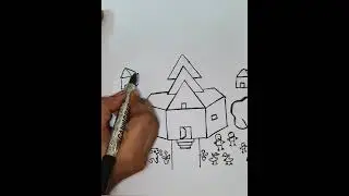 school project work house Drawing easy tips