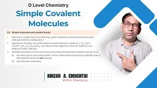 Simple covalent molecules, O-level chemistry Lecture (Urdu)