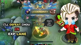 I DEFEAT CHOU IN EXP LANE | ALDOUS VS CHOU GAMEPLAY | Mobile Legends: Bang Bang