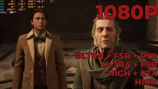 Test Game Hogwarts Legacy Ryzen 5600x RX 6800XT 1080p RTX ON