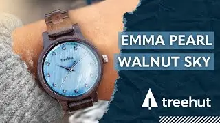 Emma Walnut Sky Watch | Exquisite Walnut Wooden Watch for Women by Treehut