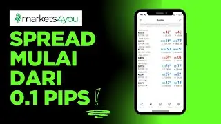 Spread Mulai 0.1 Pips di Markets4You 🔥 #trader #trading #tradingbareng