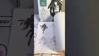 Genshin Impact Character Painting Book Hand-drawn Copy Fantasy Drawing Q-version Anime Character