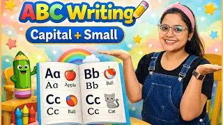Pencil Time! ✏️ Learn ABC Writing &ndash; Capital & Small Letters | Ms Shally | LittleMindz #kids #abcd