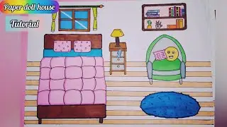How to make paper doll house/How to make paper doll quite book/Paper doll house tutorial