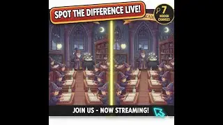 🧩 Relaxing Brain Games: Find the Difference (Interactive Stream #live #findthedifference