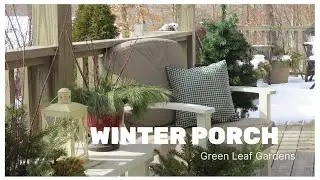 Winter Porch Decorating after Christmas - Winter Porch Ideas/Tour - Decorating with Evergreens