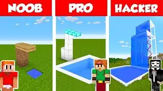 PARC AQUATIQUE NOOB VS PARC AQUATIQUE PRO VS HACKER MINECRAFT !! Noob vs Pro Minecraft