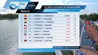 C2 Men 500m Heat 1 / 2025 ICF Canoe-Kayak Sprint World Championships Milan