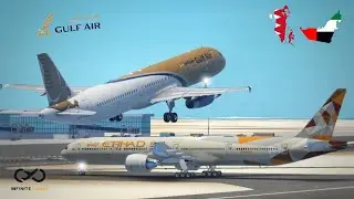 Infinite Flight | Single Shot | Manama (BAH) - Dubai (DXB) | Gulf Air | Airbus A321