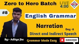 Exam EXPRESS | Grammar Made Easy | Narration | Direct and Indirect Speech | Part 8 | Aditya Jha