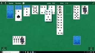 Microsoft Solitaire Collection Spider 1 Suit Random On Windows 10 22-5-2024