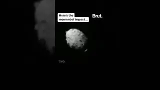 in an unprecedented experiment nasa successfully crashed a spacecraft into an asteroid  #nasa