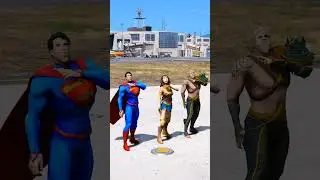 GTA 5 DC Wonder Women, Superman VS Marvel Hulk, Which Random Team Will Win_COFFIN DANCE SONG COVER