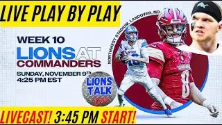 DETROIT LIONS VS WASHINGTON COMMANDERS LIVECAST: PLAY BY PLAY ACTION OF TODAY'S CONTEST!
