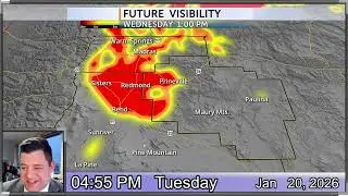 Freezing fog, some flurries and a shift in our weather pattern for Central Oregon