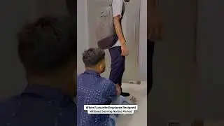 Is it necessary to serve notice period by employee😓🥺😅😬..#office #homeoffice #officemate #instagram