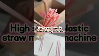 High speed automatic plastic drinking straw extruder machine