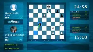 Chess Game Analysis: CHESS KHELIYEGA - Maxim 1970, 0.5-0.5 (By ChessFriends.com)