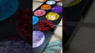 #How to fix broken or dry glitter eyeshadow ? #Fixing Red Glitter Eyeshadow
