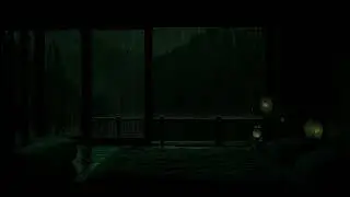 🌧️ A Rainy Night in a Traditional Japanese Mountain Cabin | Quiet Zen Sounds for Deep Sleep