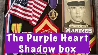 DIY this military Purple Heart shadow box