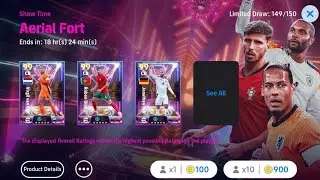 Can we pack a Showtime Aerial Fort Player in 5100 coins? 🥹🤲 |  Showtime Aerial Fort Pack Opening 🥵🔥