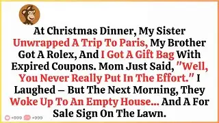 Christmas Dinner, My Sister Unwrapped A Trip To Paris, My Brother Got A