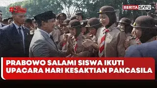 Prabowo Salami Siswa yang Ikuti Upacara Hari Kesaktian Pancasila #beritasatu