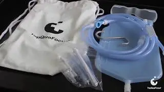TopQuaFocus Enema Bag Colon Cleanse Kit 2 Quart Translucent Silicone Enema Bag Kit