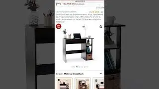 Green SoulEngineered Wood Study TableWood Black Color flat 21% off link 👇 #woodworking